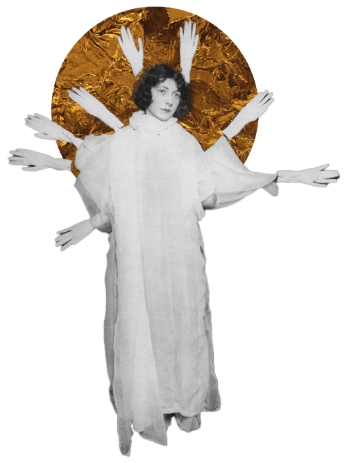 A glorious depiction of Electric Pam, one of Strange Hymnal's mascots.