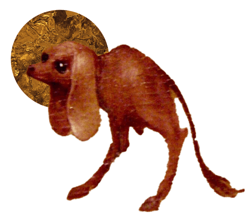 A glorious depiction of Liminal Neil, one of Strange Hymnal's mascots.